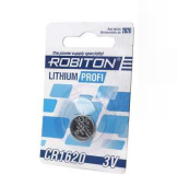 Батарейка  3V CR-1620  дисковая "Robiton PROFI" литиевая 