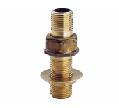 Переходник латунный 1/2" (15мм) с фланцем для бочки  REMER---Акция