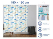Штора для ванной PERFECTO LINEA 180х180см рыбки 36-118007 