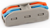 Клемма "DEFA" PCT-2-2 (Color) на 2х0,08-4/2,5 мм² проходная, на 2 направления (флажок) 