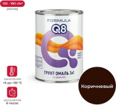 Грунт-эмаль по ржавчине Formula Q8 0,9кг коричневая 52031