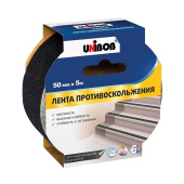 Лента противоскользящая  50ммх5м черная Unibob арт 39293