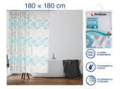 Штора для ванной PERFECTO LINEA 180х180см морская волна 36-118004 