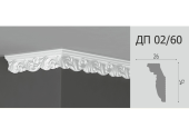 Плинтус потолочный ДП-02/60 /2000х26х54/ Де-Багет/ - - - - -