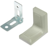 Уголок 18х28мм белый, мебельный, с накладкой