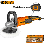 Машина полировальная INGCO AP 140016 Industrial 180мм, 1400Вт, 1500-3600об/мин, М14