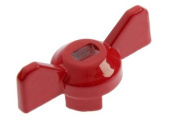 Ручка-бабочка для шарового крана MasterProf, усиленная, 1/2"-3/4", красная  4981176