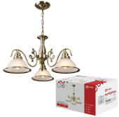 Люстра CLASSIC GRAND-CN-BR 3хЕ27 медный купорос IN HOME 4690612068299 
