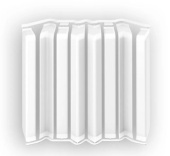 Накладки для плинтуса прямоугольного 80мм "Идеал Дюра" (1 набор из 8 эл. во флоупаке), 001 Белый 