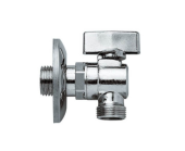 Кран шаровый для стиральной машины ProFactor 1/2-1/2"  угловой 2354 (261)
