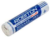 Батарейка Robiton PLUS R-R03-SR4 LR03 AAA солевая, 13122 (цена за 1шт) 