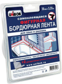 Лента бордюр для ванн и раковин 38мм* 3,35м Unibob арт 35544
