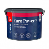 Краска Tikkurila Euro Power 7 моющая для стен и потолков База А 9л