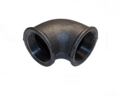 Угольник 3/4" (20мм) черный