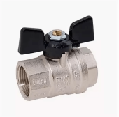 Кран шаровый Bugatti Oregon 1/2" г/г бабочка 03020062 (24/96)