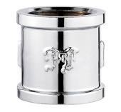 Муфта латунная 3/4" (20мм)  хром - - -