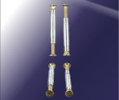 Стяжка винтовая М4 золото, для дверных ручек (пакет 2шт.)