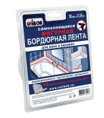 Лента бордюр для ванн и раковин Фигурная 38мм* 3,35м Unibob арт 46326