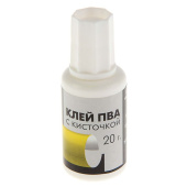 Клeй ПВА с кисточкой "Гамма эконом", 20г  1673196