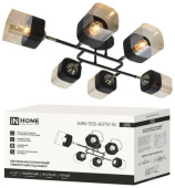 Люстра AURA TESO-BL 6хЕ27 чёрная IN HOME 4690612063560 