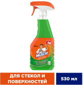 Мистер Мускул курок для стекол Зелёный (Утренняя роса) 530мл 