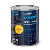 Грунт-эмаль по ржавчине 4в1 Лакра Prof It 0,8кг Жёлтый Всесезонная 8311377