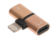 Переходник "LuazON" с Lightning на 2xLightning, 8pin 4283713 - - - - 