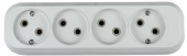 Колодка У-4-GRAND четырехместная 5040 IN HOME IP20 4690612000497 