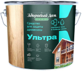 Антисептик для дерева Здоровый Дом Ультра 9л тик 