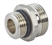 Переходник латунный 3/4"х1/2" (20х15мм) с уплотнительным кольцом - - -