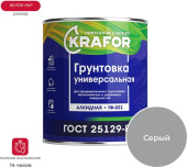 Грунтовка Krafor ГФ-021 2,7кг Серая 26 309