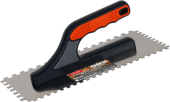 Гладилка DЕCOR,  3К, 280х130мм, Нерж. зуб  6х6+8х8 мм 0,7 мм 680-068														