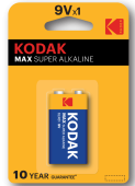 Батарейка Kodak MAX 6LR61 крона 9V, щелочная 