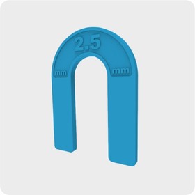 Подкова многоразовая 2,5мм пакет 50шт (35шт/уп) 444-0525														