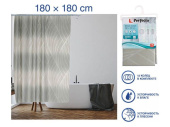 Штора для ванной PERFECTO LINEA 180х180см жемчужная  36-118006 