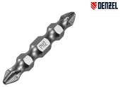 Бита двухсторонняя, PH2-PH2 х 45 мм, сталь S2, Denzel 11673