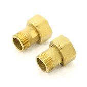 Соединитель для водосчетчика 1/2"штуцер - 3/4"гайка  (пара) 