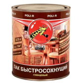 Лак Poli-R быстросохнущий  глянцевый 0,75л 13907