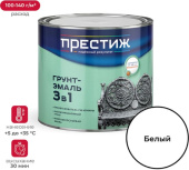 Грунт-эмаль по ржавчине Престиж 1,9кг белая 22020