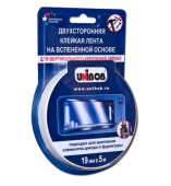 Лента двухсторонняя Unibob 19мм*5м для зеркал арт 54928