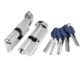 Личинка 80мм Punto Z402/80 35+10+35 перфо-ключ, вертушка, хром  35271