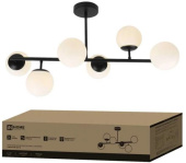 Люстра AURORA LUNA-BL 6хG9 чёрная IN HOME 4690612062747 