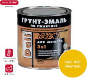 Грунт-эмаль по ржавчине Dali 0,75л Желтый RAL 1021 