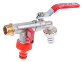 Кран водоразборный 1/2"х3/4"х3/4" AV Engineering AVE167003