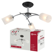 Люстра AURA NEST-CH 3хЕ27 хром IN HOME 4690612065120 