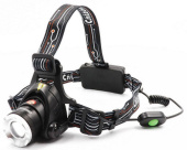 Фонарь налобный "Сибирский Следопыт-Эон", 1L, zoom, 3 режима, аккум, 220B+12B PF-PFL-HL28 
