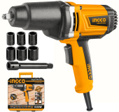 Гайковерт электрический INGCO IW10508 Industrial 1050Вт, 550Hm, 1/2", 2300об/мин