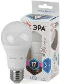Лампа светодиодная груша 17W ЭРА LED A60-17W-840-E27 дневной свет  Б0031700 