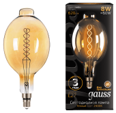  LED Gauss Vintage Filament Flexible  BT180 8W E27 180*360mm Amber 620lm 2400K 152802008 