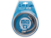 Шланг для душа AV Engineering 150см PVC 1/2" хром-черн AVSSS-107